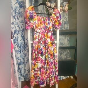 Buddy Love Floral Maxi Dress - Pink, Purple, Yellow